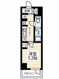 HYs MAXIV 立川錦町 4階1Kの間取り