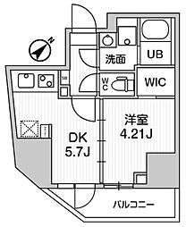 アークマーク巣鴨sta. 7階1DKの間取り