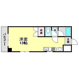 ストーク天神町 ワンルームの間取図画像