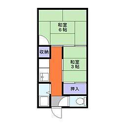 コーポ・正和 2Kの間取図画像