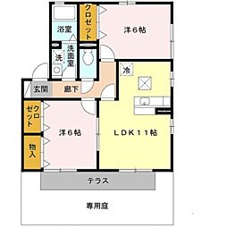 グリーンコート初芝A 1階