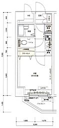 ドルチェ板橋区役所前・弐番館 1Kの間取図画像