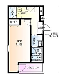フジパレス泉佐野駅西I番館 1Kの間取図画像