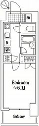 菱和パレス五反田西 1Kの間取図画像