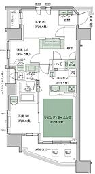 シティタワー品川パークフロント 3LDKの間取図画像