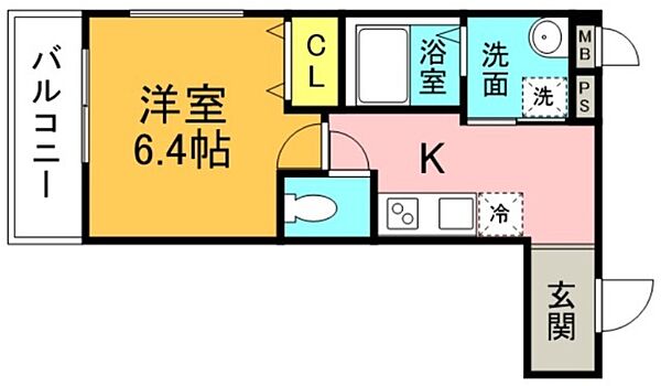 兵庫県西宮市甲子園口５丁目(賃貸アパート1K・1階・27.08㎡)の写真 その2