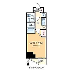 RELUXIA亀有 1Kの間取図画像