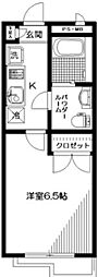 ヴェルデ下落合 1Kの間取図画像