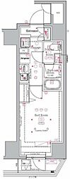 Genovia川崎3 1Kの間取図画像