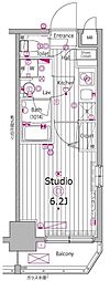 ガーラ・プレシャス渋谷六本木通り 1Kの間取図画像