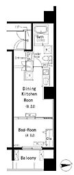 ParkAxis元浅草STAGE 1DKの間取図画像