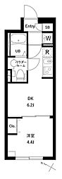 コンポジット千駄木ヒルトップ 1DKの間取図画像
