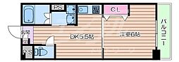 第11関根マンション 1DKの間取図画像