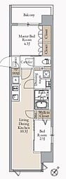 JMF-Residence蔵前二丁目 2LDKの間取図画像