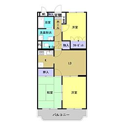 マンションエトワール 3LDKの間取図画像