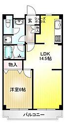 ファミーユ宮崎 1LDKの間取図画像