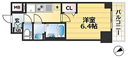 CREST TAPP DITA 神戸西パークフロント 1Kの間取図画像