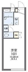 レオパレスサンハイムオオキ 1Kの間取図画像