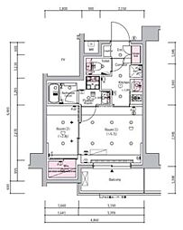 SYFORME KITA-SENJU 2Kの間取図画像