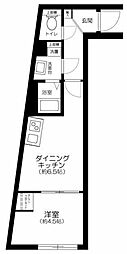 Ｒｅｓｉｄｅｎｃｅ 南千住 3階1DKの間取り