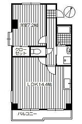 アーバンプレイス 6階1LDKの間取り