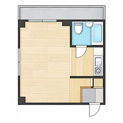 重田ビル ワンルームの間取図画像
