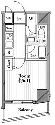 ガラ・シティ東日本橋 1Kの間取図画像