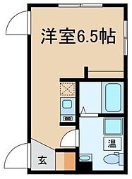 Brightrich ワンルームの間取図画像