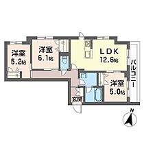 シャーメゾンＴ．Ｈ． 00301 ｜ 東京都板橋区大谷口上町48（賃貸マンション3LDK・3階・67.55㎡） その2