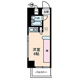 INDIVILLAGE ワンルームの間取図画像