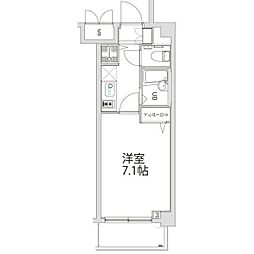 Verona池袋本町Lusso 1Kの間取図画像