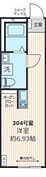 Realiser ワンルームの間取図画像