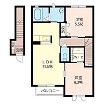 アミティエ　Ａ 00202 ｜ 茨城県日立市金沢町２丁目34-5（賃貸アパート2LDK・2階・61.63㎡） その2