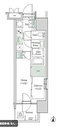 ブルックサイドレジデンス木場 2Kの間取図画像