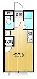 ルナマンション西新井 ワンルームの間取図画像