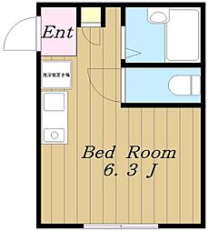 マ・メゾン ワンルームの間取図画像