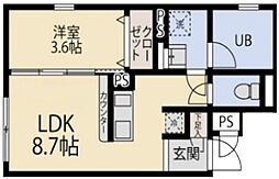 間取図画像 1LDK