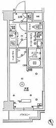 スカイコートパレス板橋 1Kの間取図画像