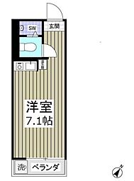 タクト成増 ワンルームの間取図画像