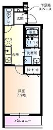 フジパレス阪急吹田駅南3番館 1Kの間取図画像