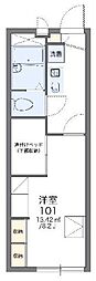 レオパレスアネックス 1Kの間取図画像