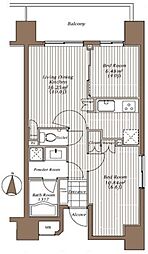 TheParkcross錦糸町レジデンス 1SLDKの間取図画像