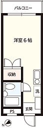 エスクロープラザ ワンルームの間取図画像