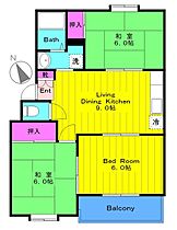 神奈川県川崎市多摩区生田３丁目8-17（賃貸マンション3LDK・1階・58.00㎡） その2