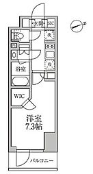 レジディア新御徒町2 7階1Kの間取り