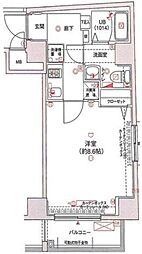 GRANDFORCE東高円寺 1Kの間取図画像