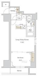 アーバネックス西新宿 1LDKの間取図画像