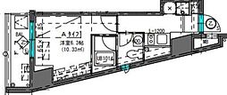 CREATIF武蔵小杉 1Kの間取図画像