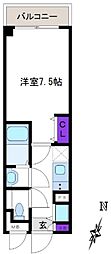 メゾン・ド・ヴィレ荻窪 1Kの間取図画像