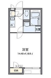 クレイノさんふらわー入谷 1Kの間取図画像